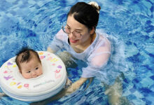 Lớp dạy bơi tại bể bơi Nguyễn Quý Đức 5